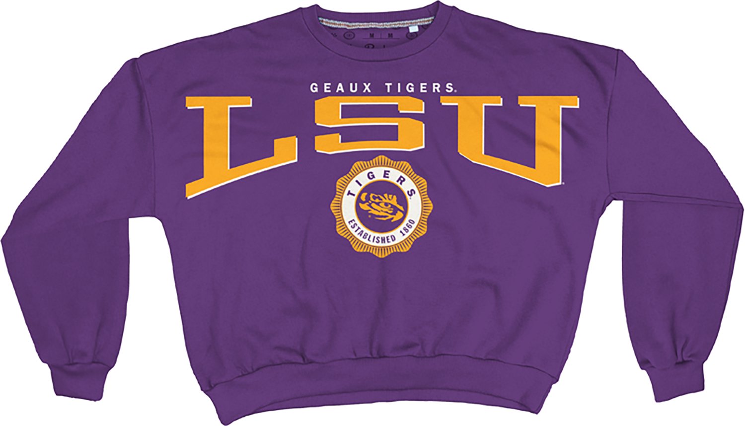 Pressbox Women's LSU Parthenon Janise Oversize Crew Sweatshirt - view number 1