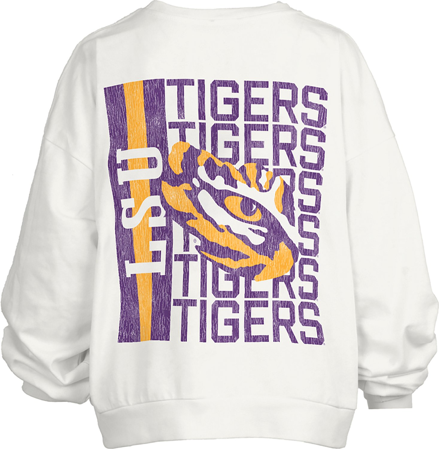 Pressbox Women's LSU Zone 2 Sided Janise Oversize Crew Sweatshirt - view number 2