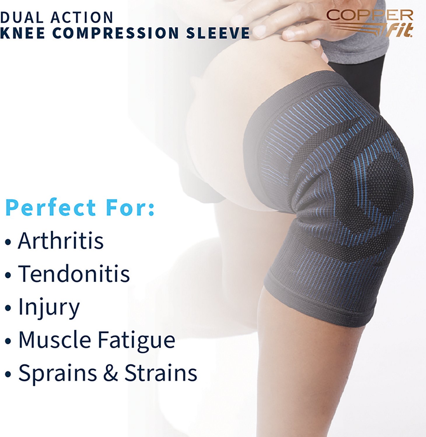 Copper Fit Mobilizer Knee Compression Sleeve - view number 3
