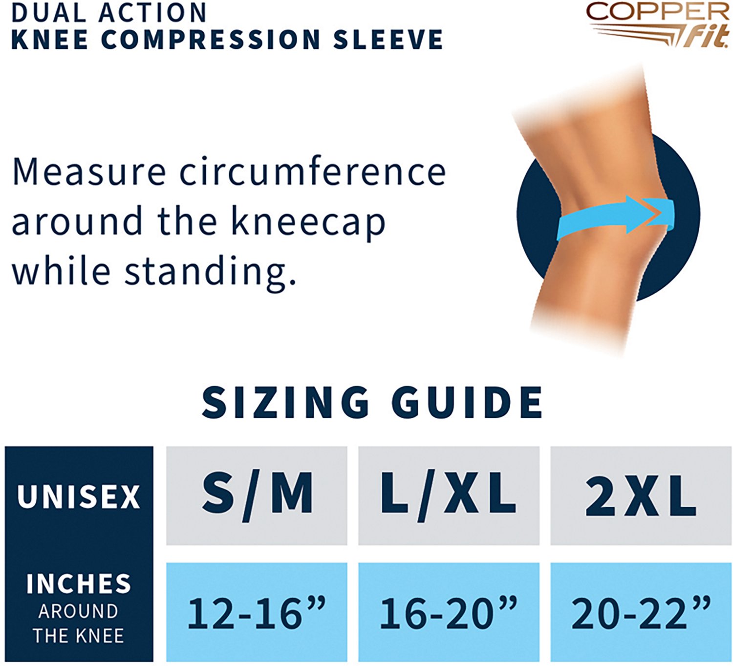 Copper Fit Mobilizer Knee Compression Sleeve - view number 5