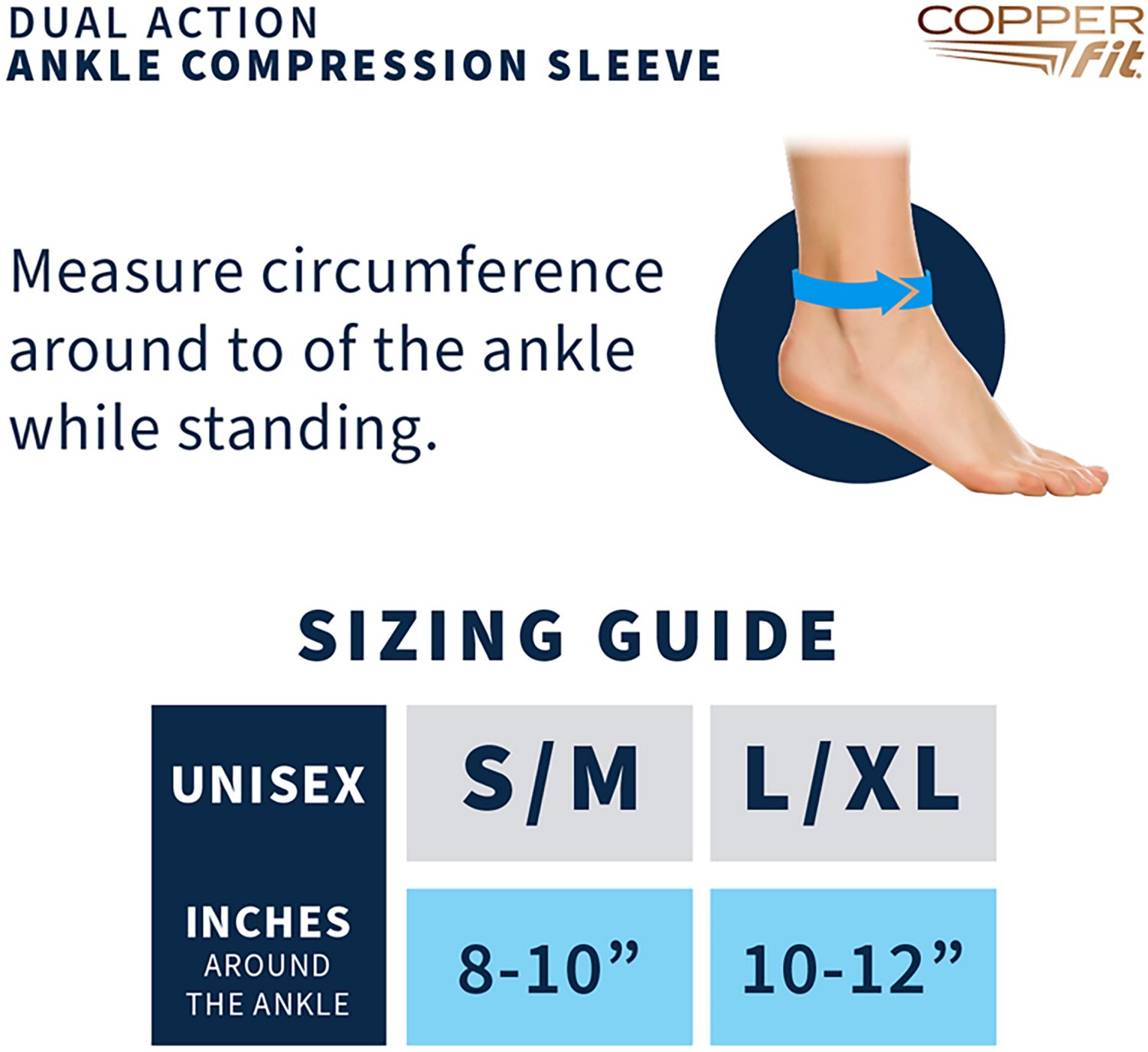 Copper Fit Mobilizer Ankle Compression Sleeve - view number 5