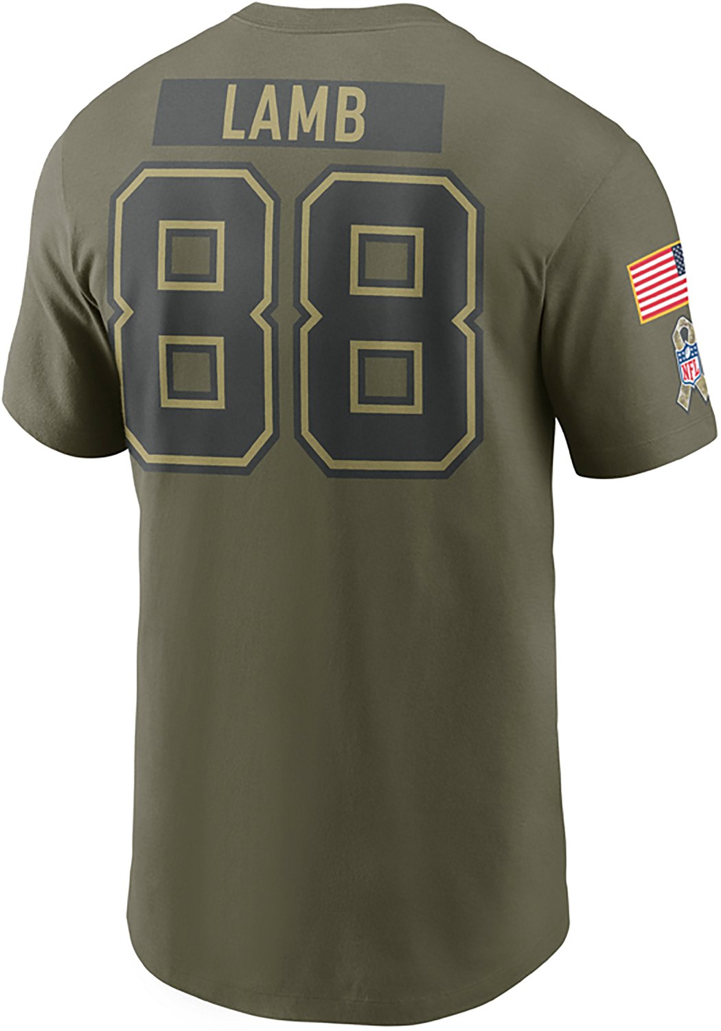 Nike Men's Dallas Cowboys CeeDee Lamb Salute To Service Player Name & Number Short Sleeve T-shirt - view number 3
