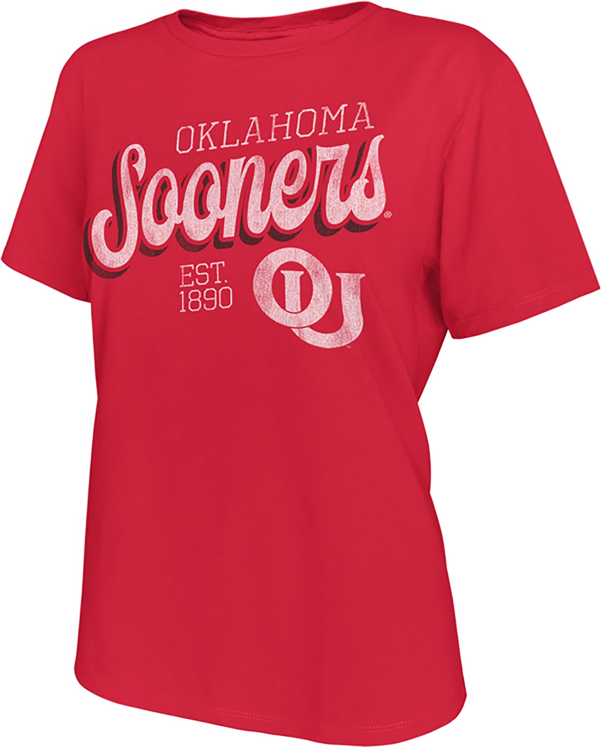WILDCAT RETRO Women's Oklahoma Script Boxy T-shirt