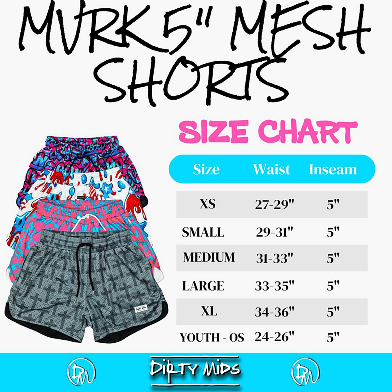 Dirty Mids Men's MVRK Shorts 5 in. - view number 6