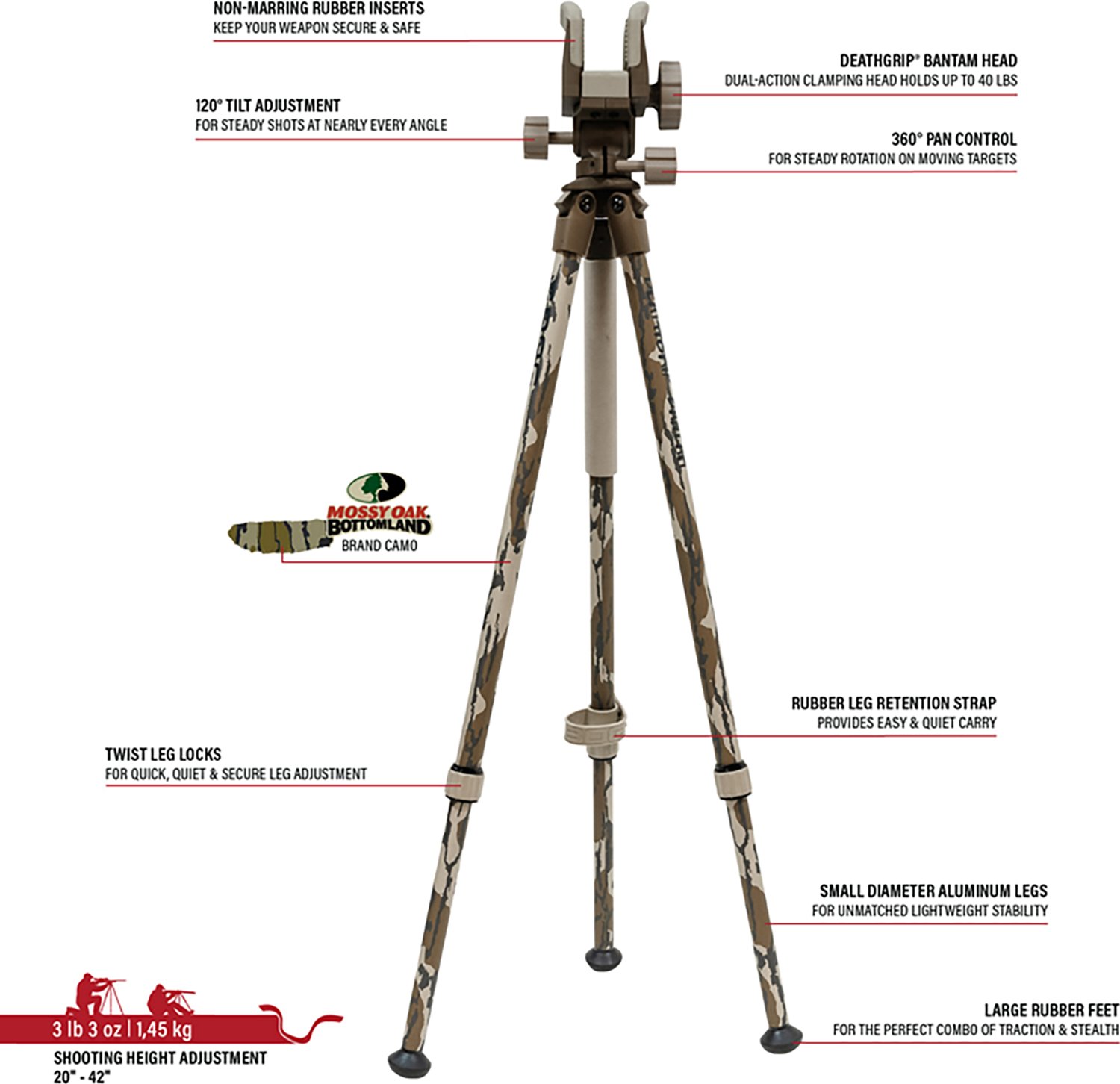 BOG Gear DeathGrip Bantam Shooting Tripod - view number 2