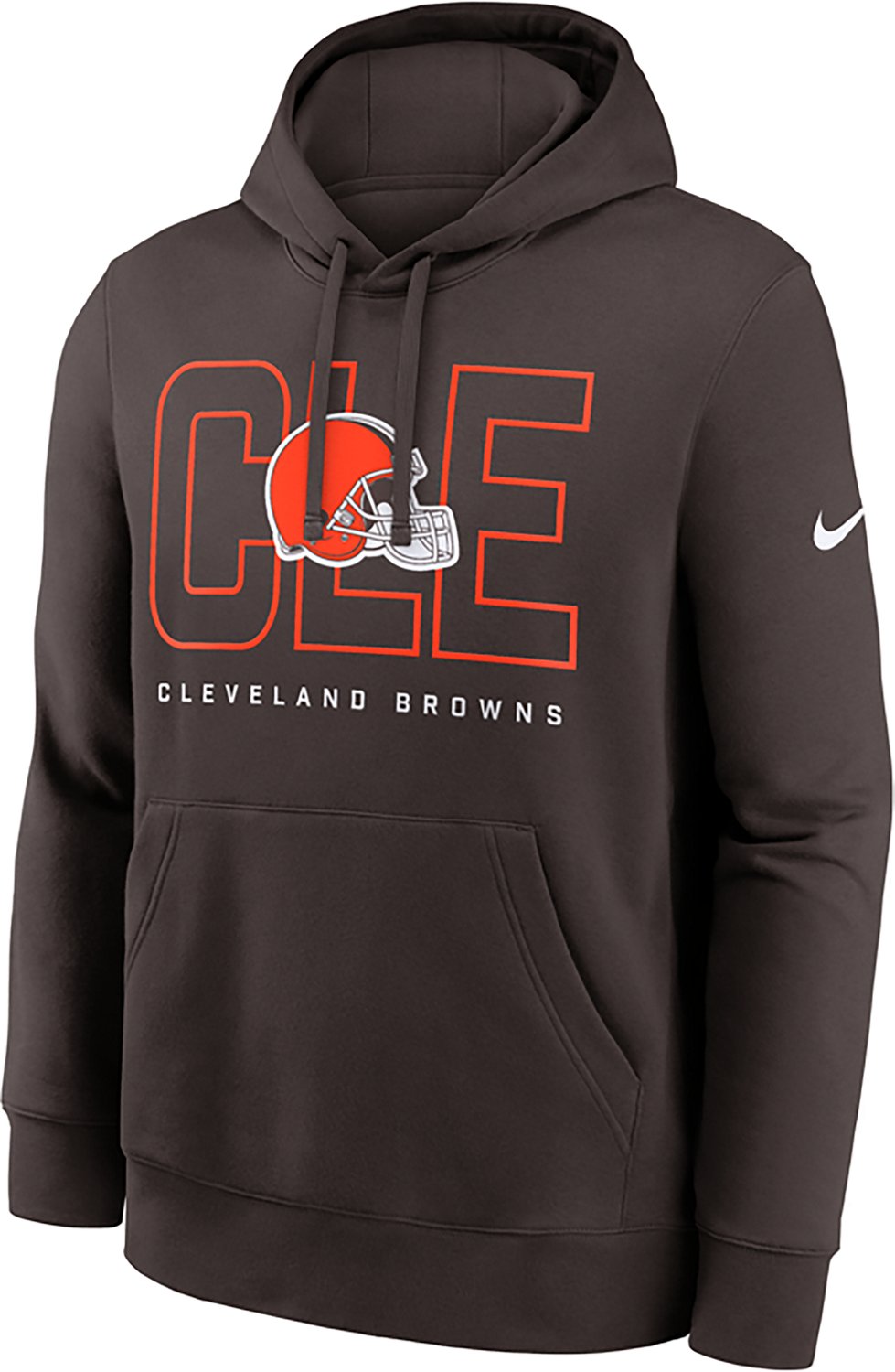 Nike Men's Browns Club Long Sleeve Pullover Hoodie - view number 2