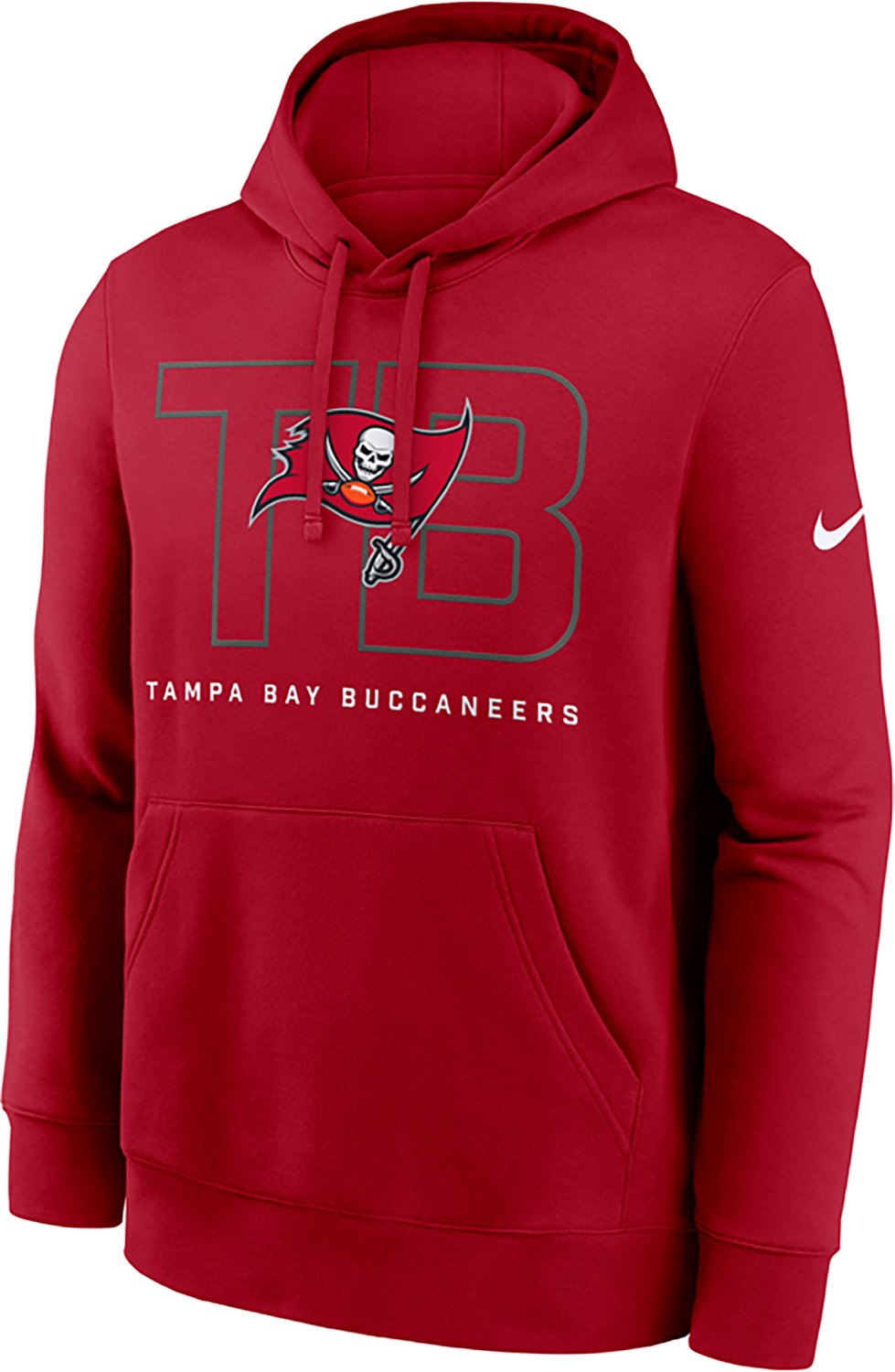 Nike Men's Buccaneers Club Long Sleeve Pullover Hoodie - view number 2