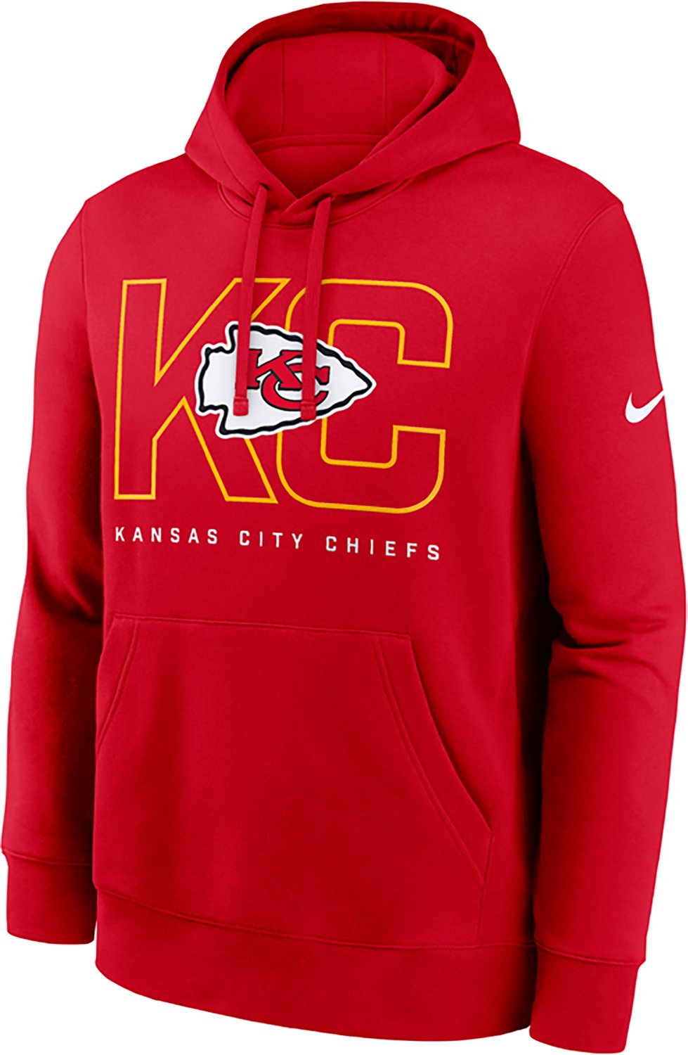Nike Men's Kansas City Chiefs Club Pullover Hoodie - view number 2