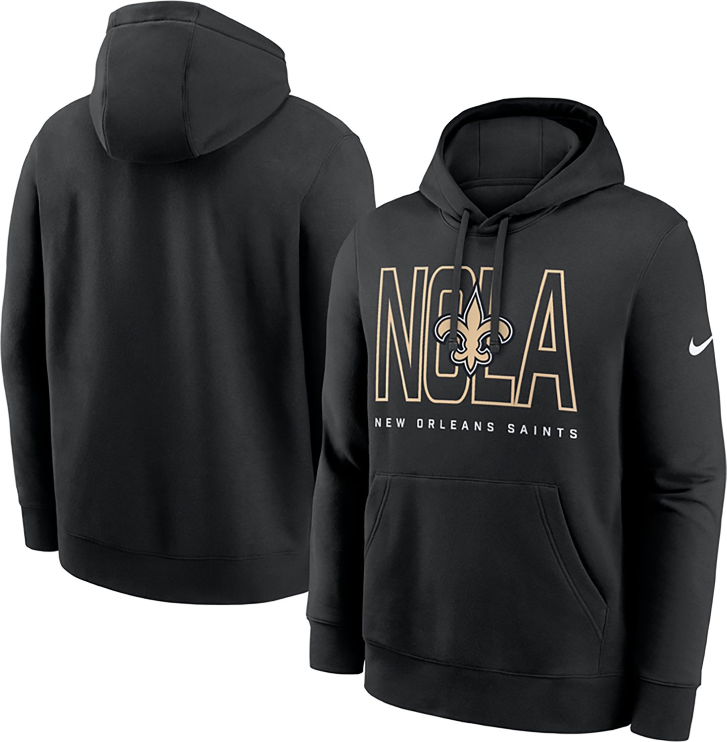 Nike Men's New Orleans Saints Club Pullover Hoodie - view number 2