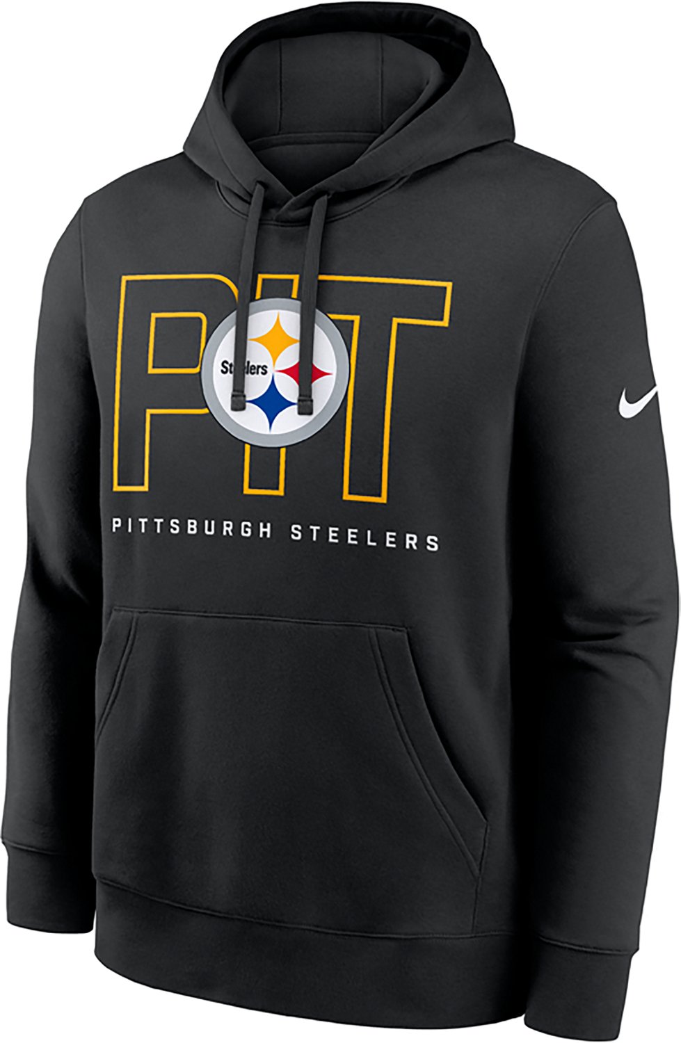 Nike Men's Steelers Club Long Sleeve Pullover Hoodie - view number 2