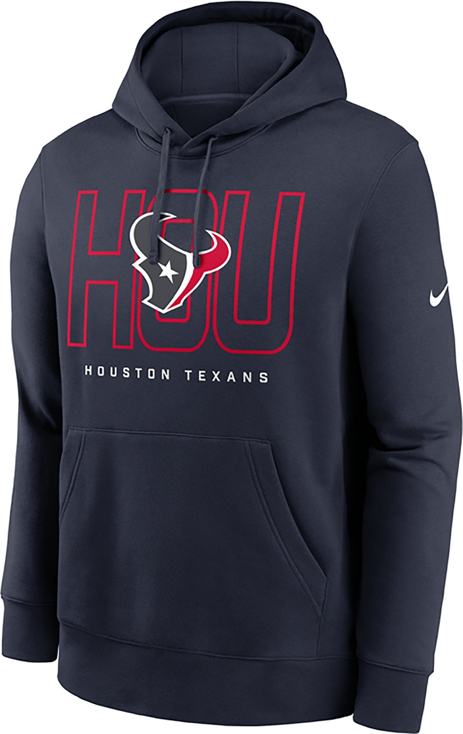 Nike Men's Houston Texans Club Pullover Hoodie - view number 2