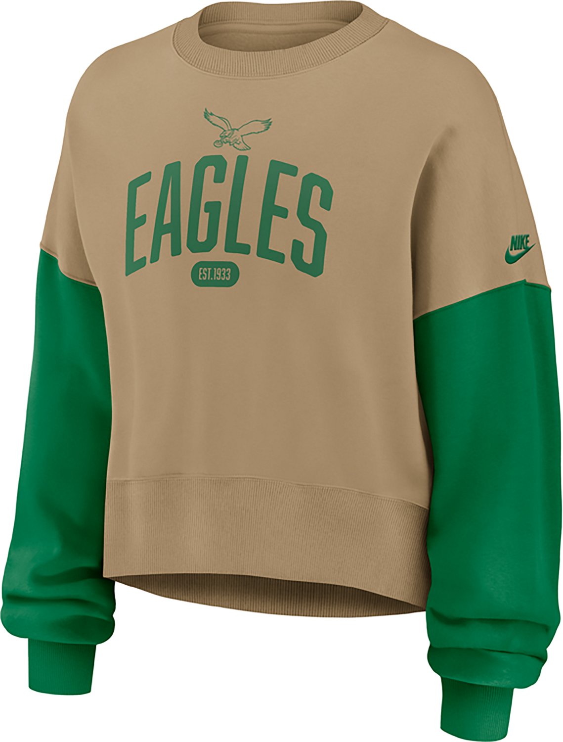 Nike Women's Eagles Rewind Oversized Long Sleeve Crew Fleece - view number 2