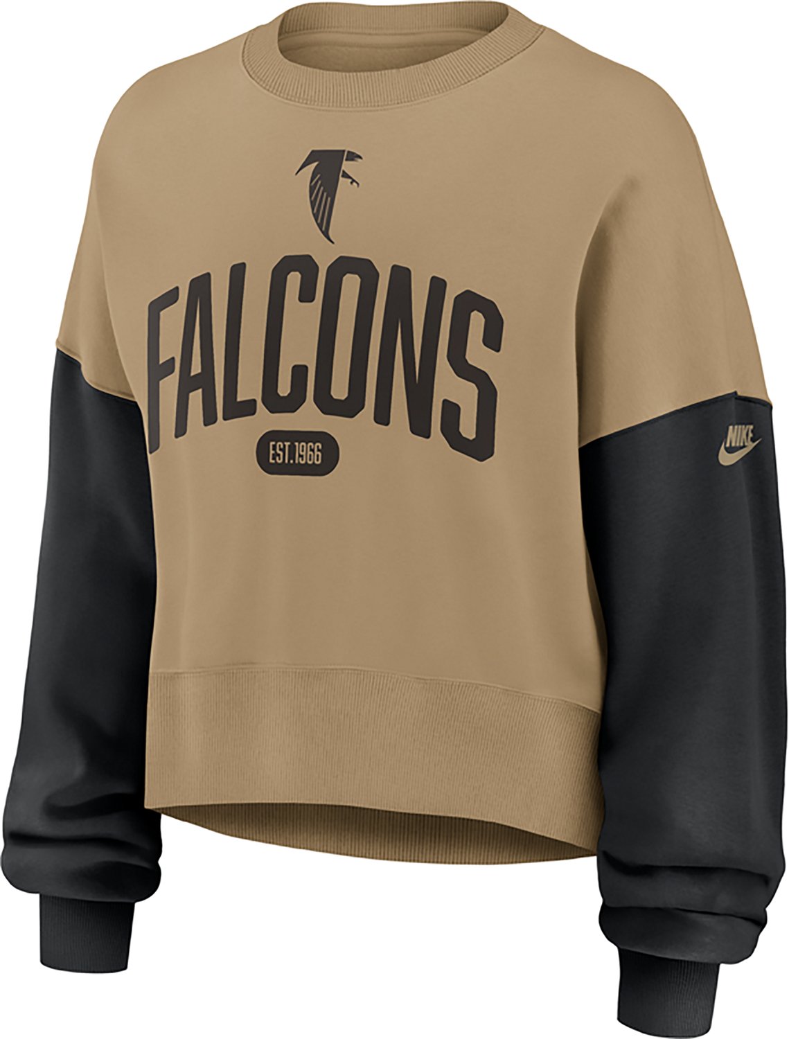 Nike Women's Falcons Rewind Oversized Long Sleeve Crew Fleece - view number 2