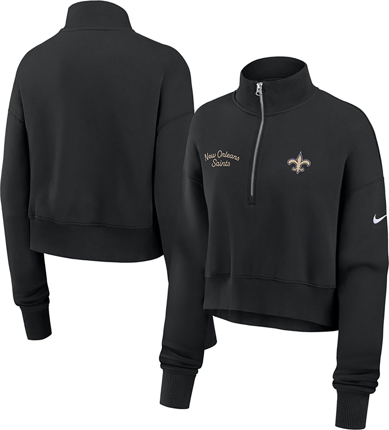 Nike Women's Saints Phoenix 1/4 Zip Pullover - view number 3
