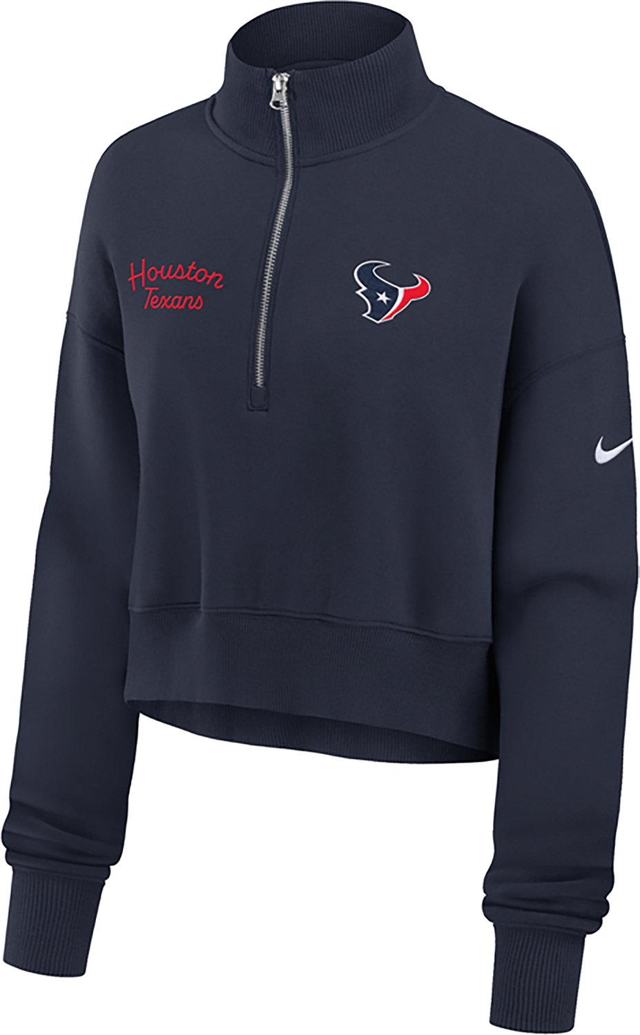 Nike Women's Texans Phoenix 1/4 Zip Pullover - view number 2