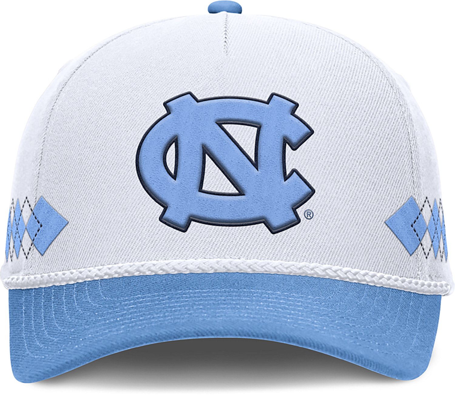 Jordan Men's UNC Argyle Structured Adjustable Rise Cap - view number 2