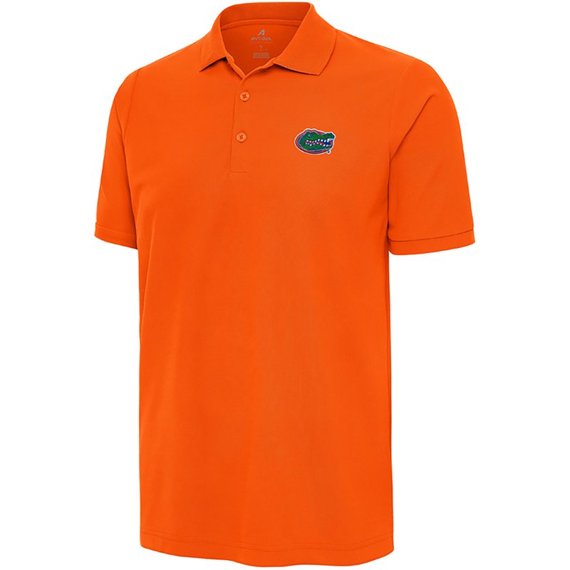 Antigua Men's University of Florida Gators Legacy Pique Short Sleeve Polo Shirt