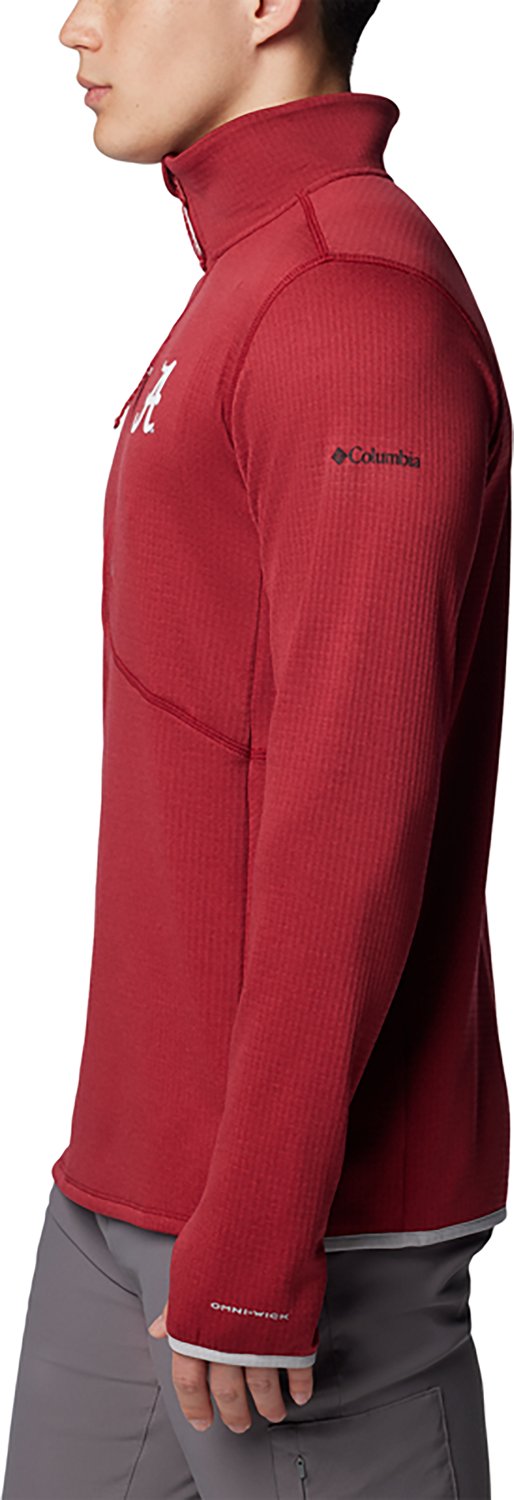Columbia Sportswear Men's Alabama Crimson Tide Park View Fleece 1/2 Zip Pullover - view number 3