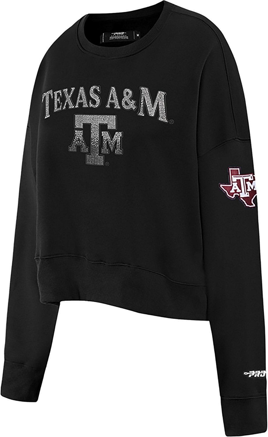 Pro Standard Women's Texas A&M Jewels Fleece Crew Sweatshirt - view number 2