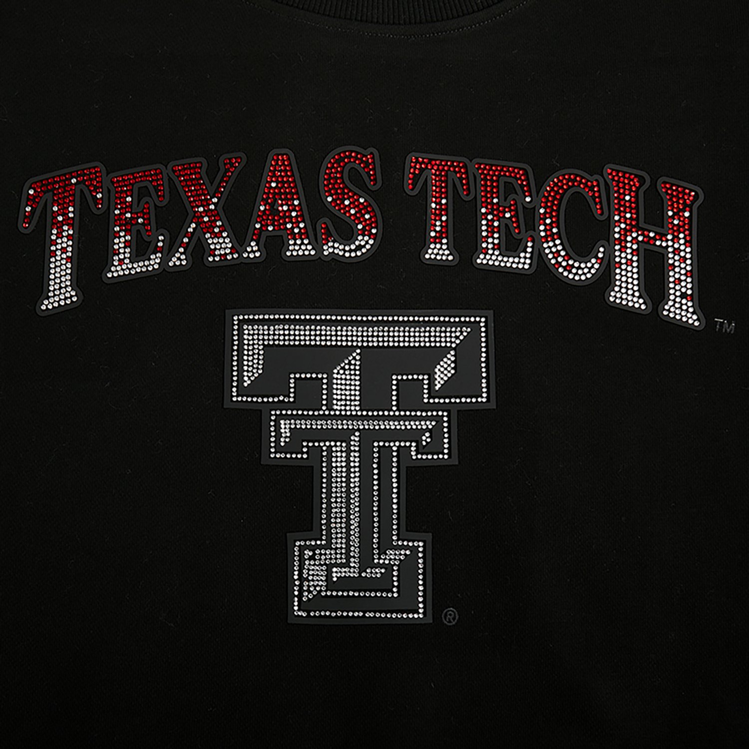 Pro Standard Women's Texas Tech Jewels Fleece Crew Sweatshirt - view number 6