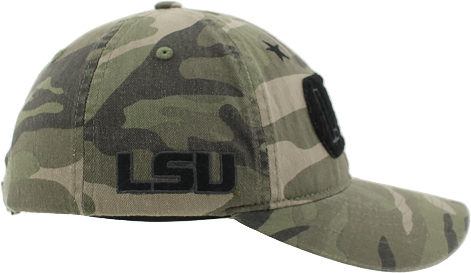 Zephyr Adults' Louisiana State University Tigers OHT Rank Maverick Relaxed Hat - view number 3