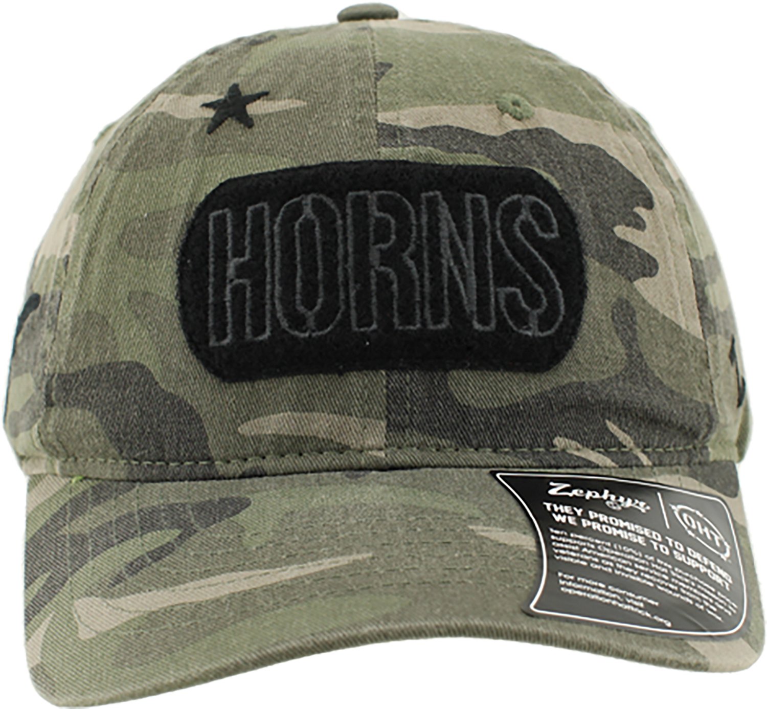 Zephyr Adults' University of Texas Longhorns OHT Rank Maverick Relaxed Hat - view number 5