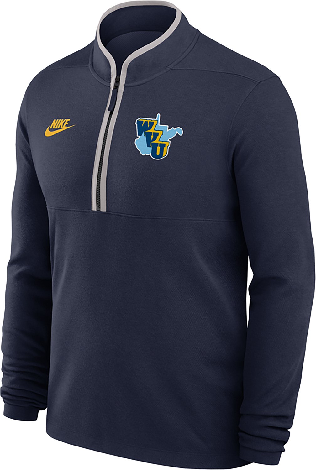 Nike Men's West Virginia 1965 Throwback Victory 1/2 Zip Pullover - view number 2