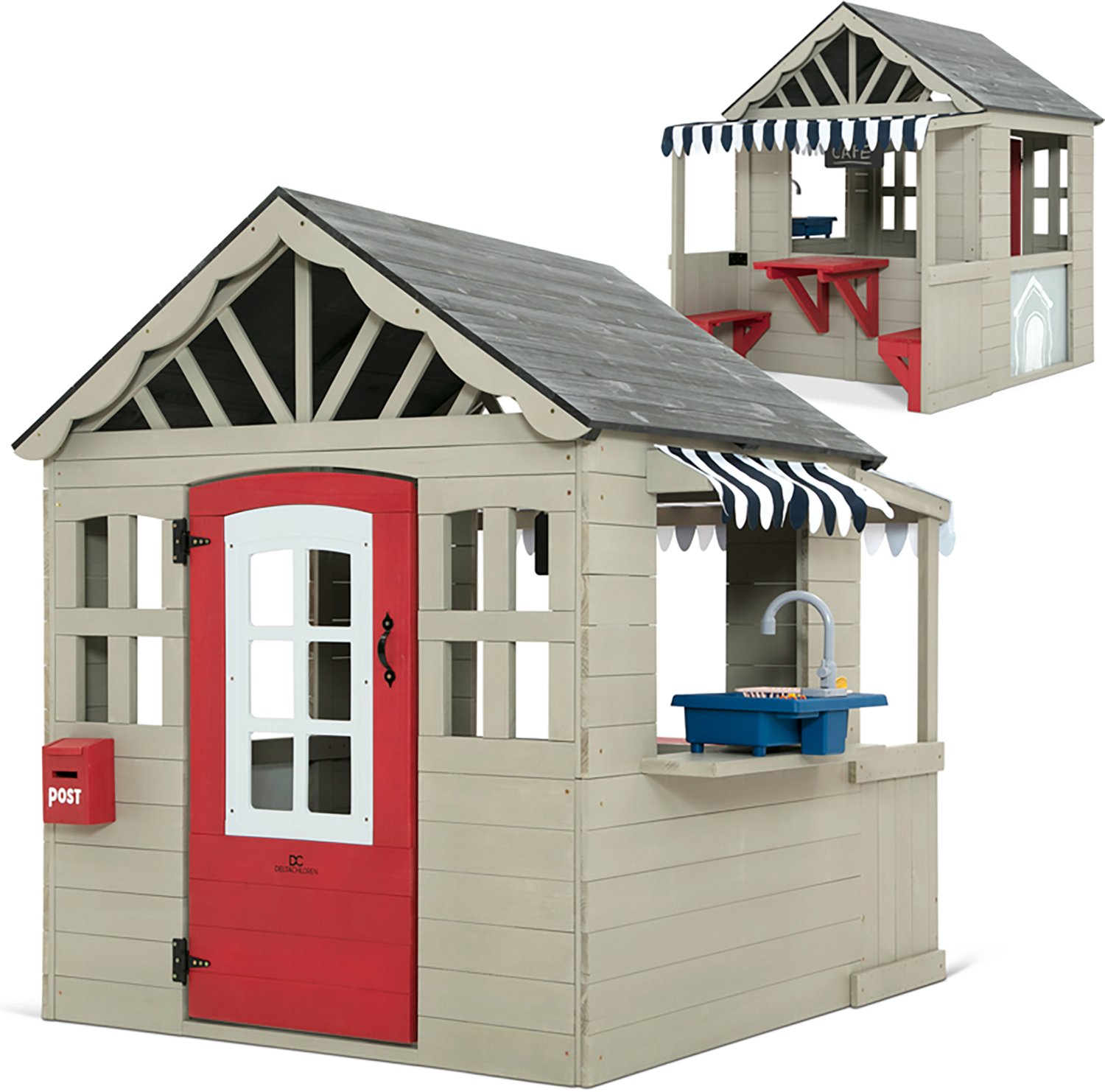 Delta Children MySize Wooden Playhouse with Seating