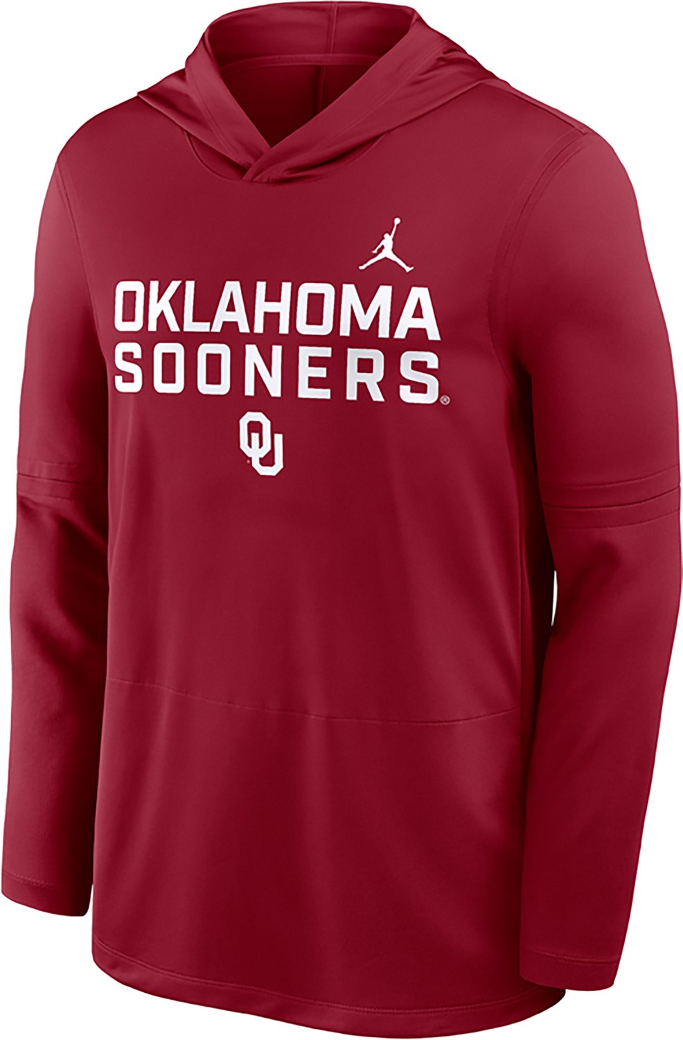 Jordan Brand Oklahoma Sooners 2025 Sideline Dri-FIT Long Sleeve Hoodie T-Shirt - view number 2