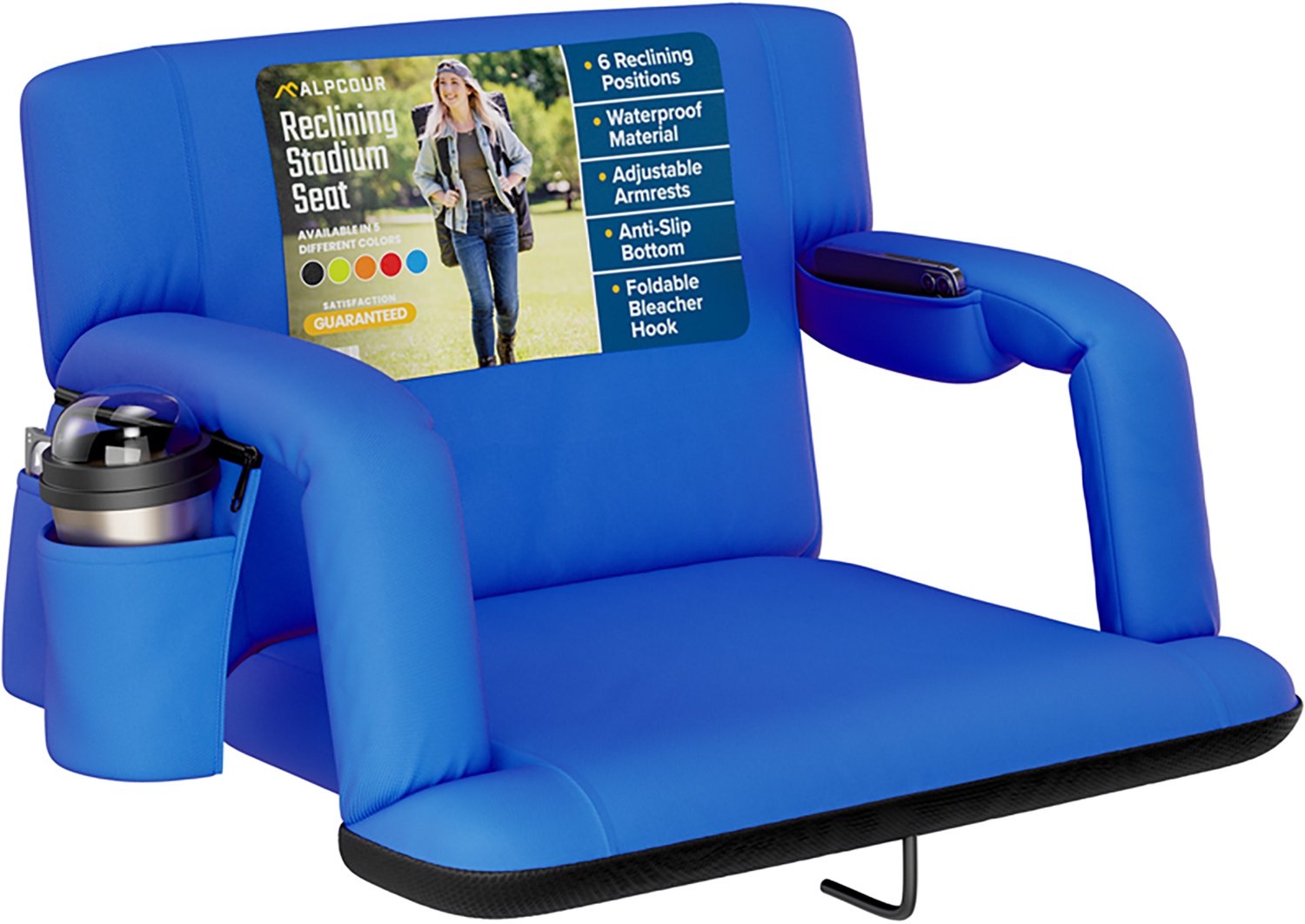 Alpcour Extra Wide Heated Reclining Stadium Seat - view number 2