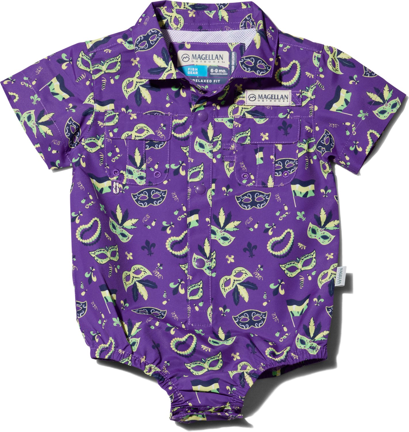 Magellan Outdoors Infant Boys' Mardi Gras Onesie