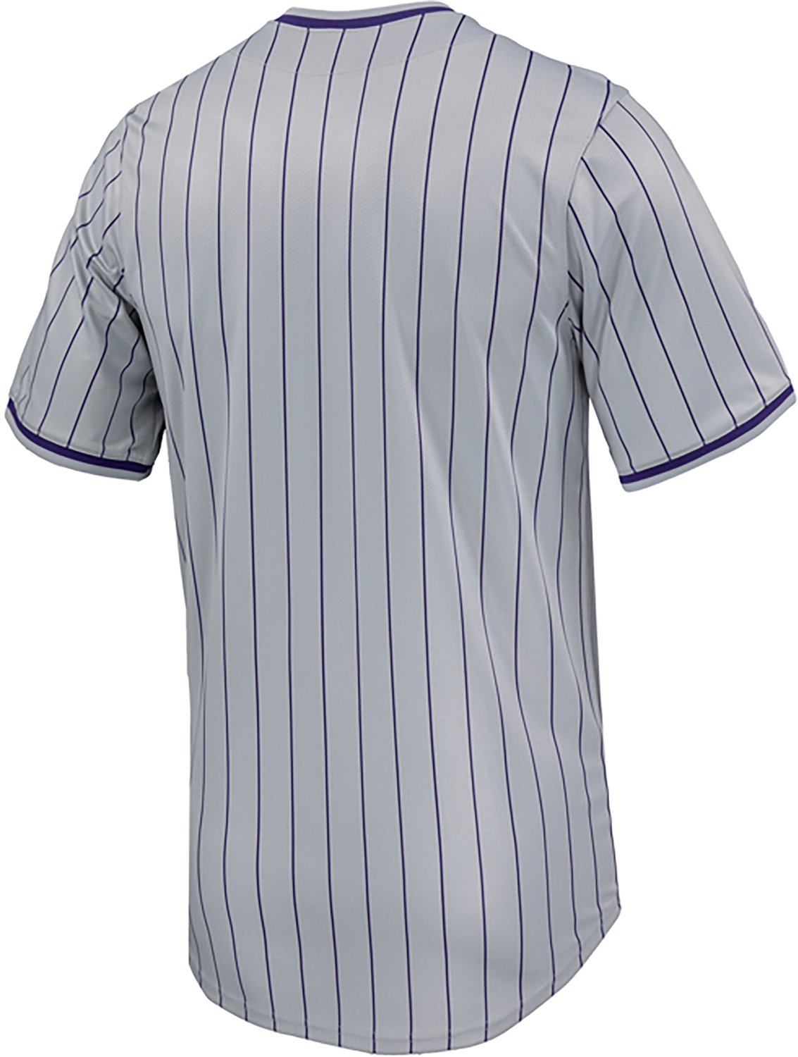 Nike Men's TCU Limited Full Button Pinstripe Baseball Jersey - view number 2