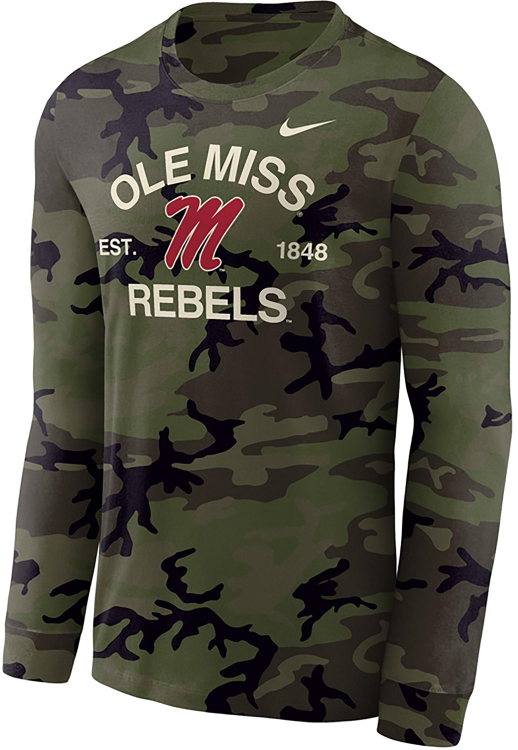 Nike Men's University of Mississippi Military Appreciation Legend Long Sleeve Graphic T-shirt