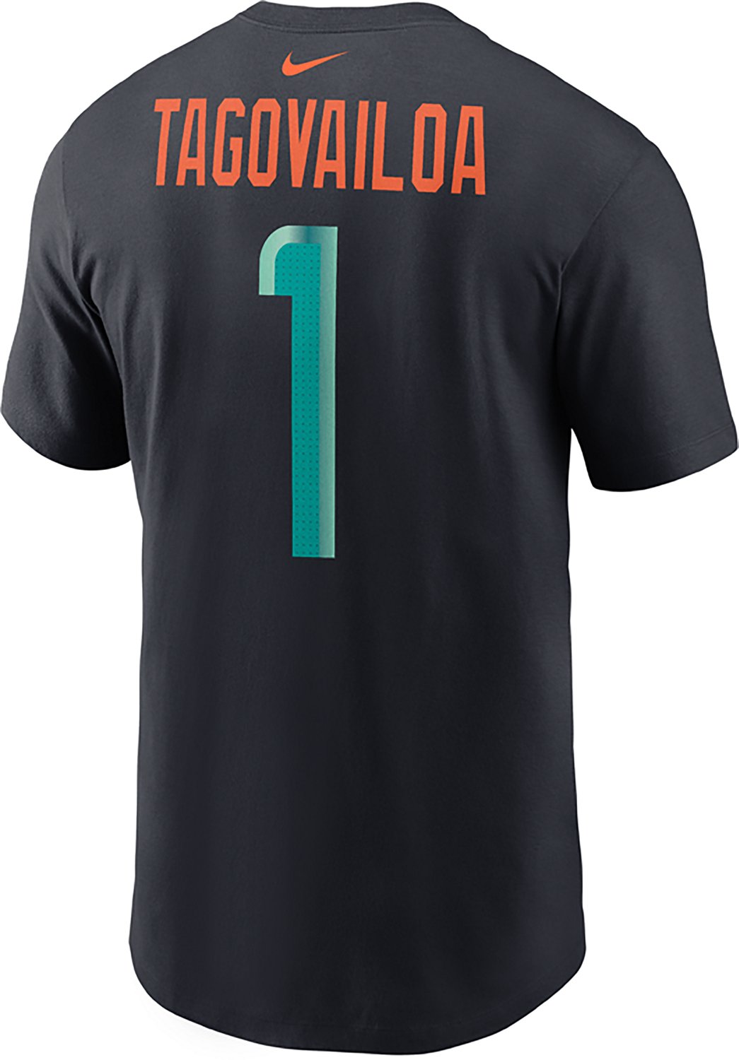 Nike Men's Dolphins T. Tagovailoa Rivalry Essential Player N&N T-shirt - view number 3