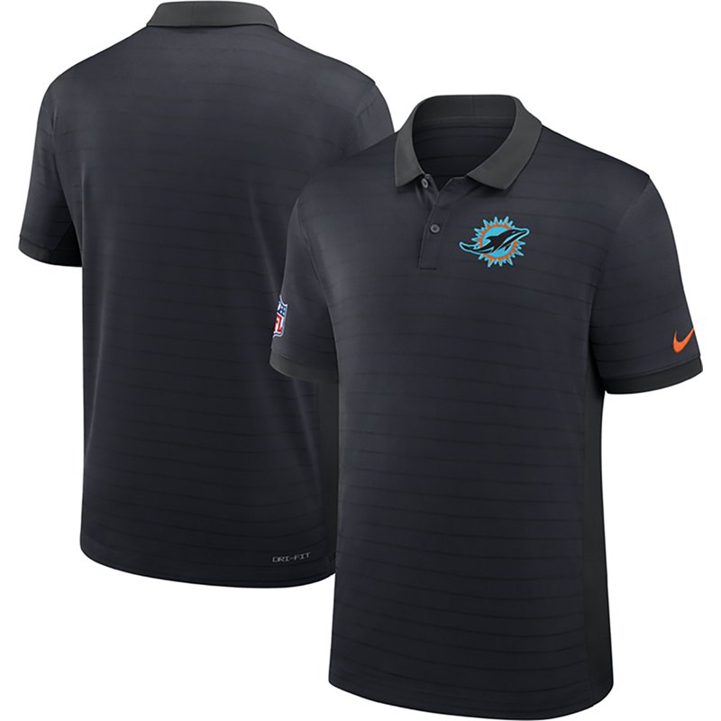 Nike Men's Miami Dolphins Rivalry Victory Stripe Polo Shirt