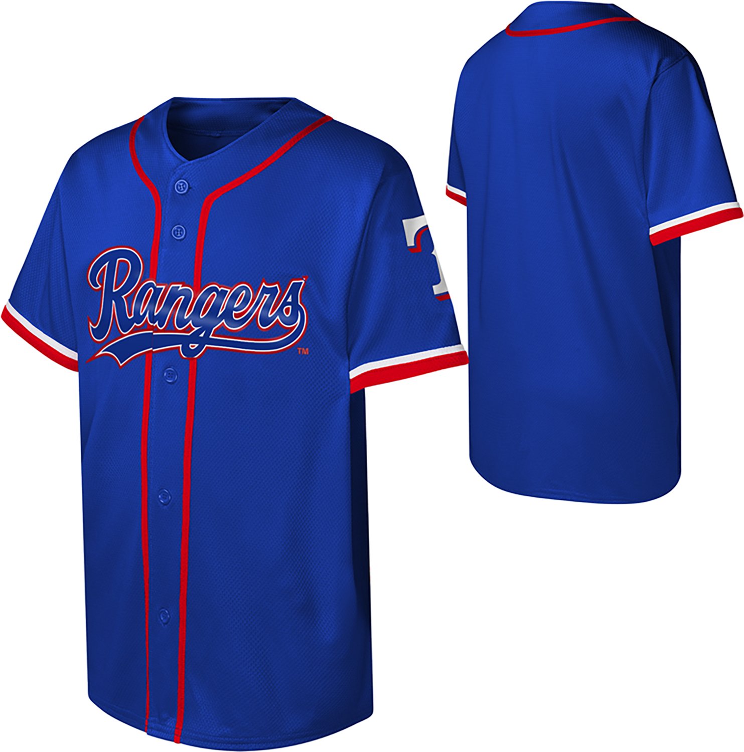 Outerstuff Boys' Texas Rangers 4-7 Fashion Baseball Jersey