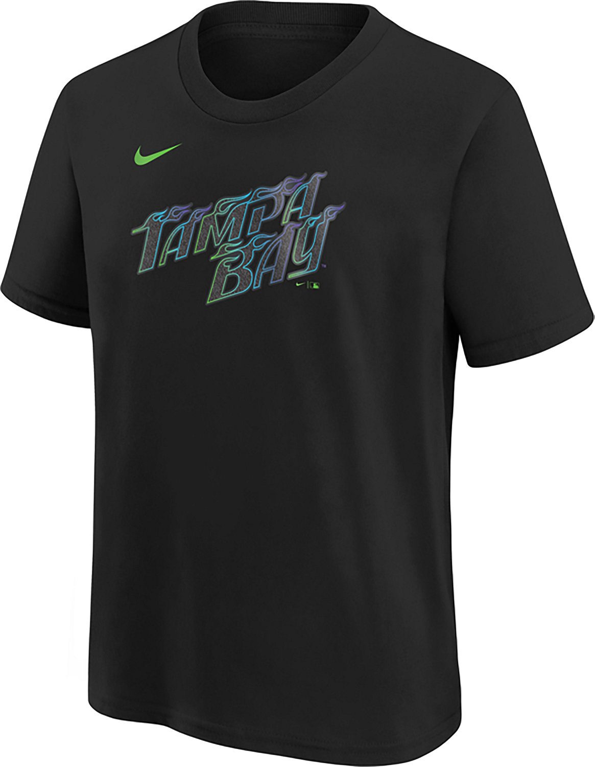 Nike Youth Tampa Bay Rays City Connect Wordmark Short Sleeve T-shirt - view number 2