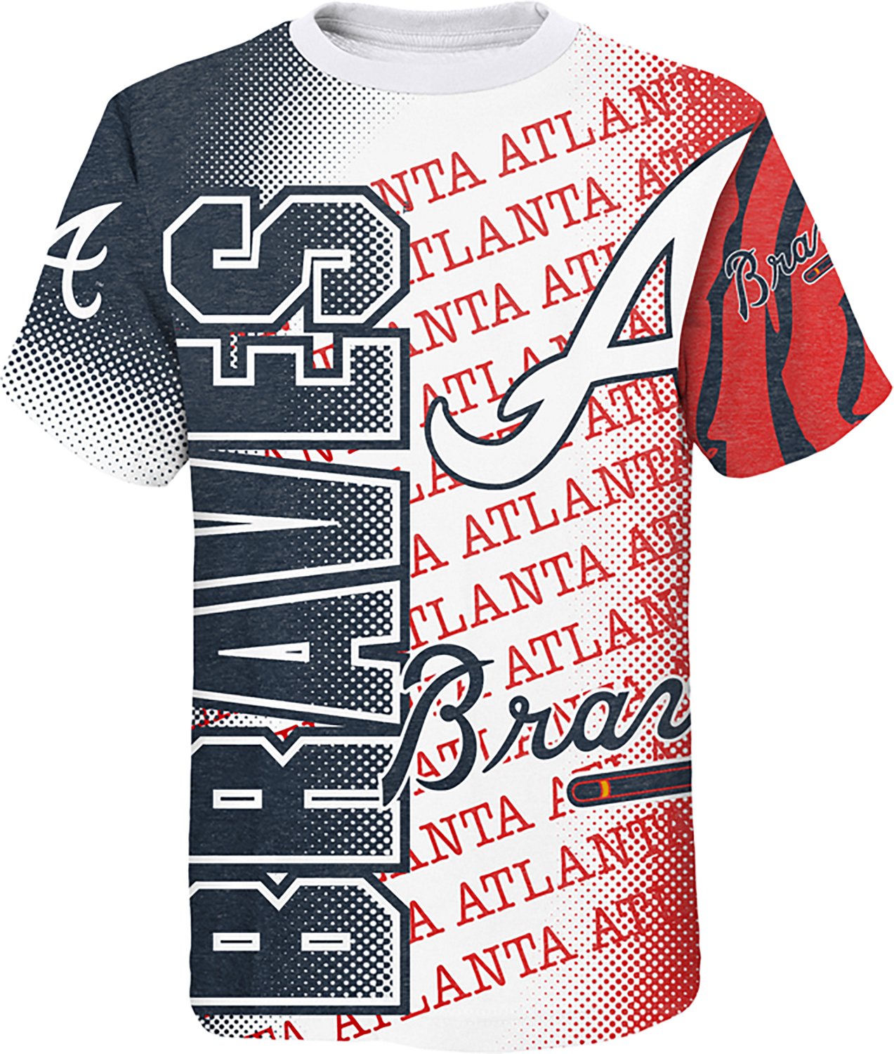 Outerstuff Youth Atlanta Braves Impact Hit Sublimated T-shirt - view number 2
