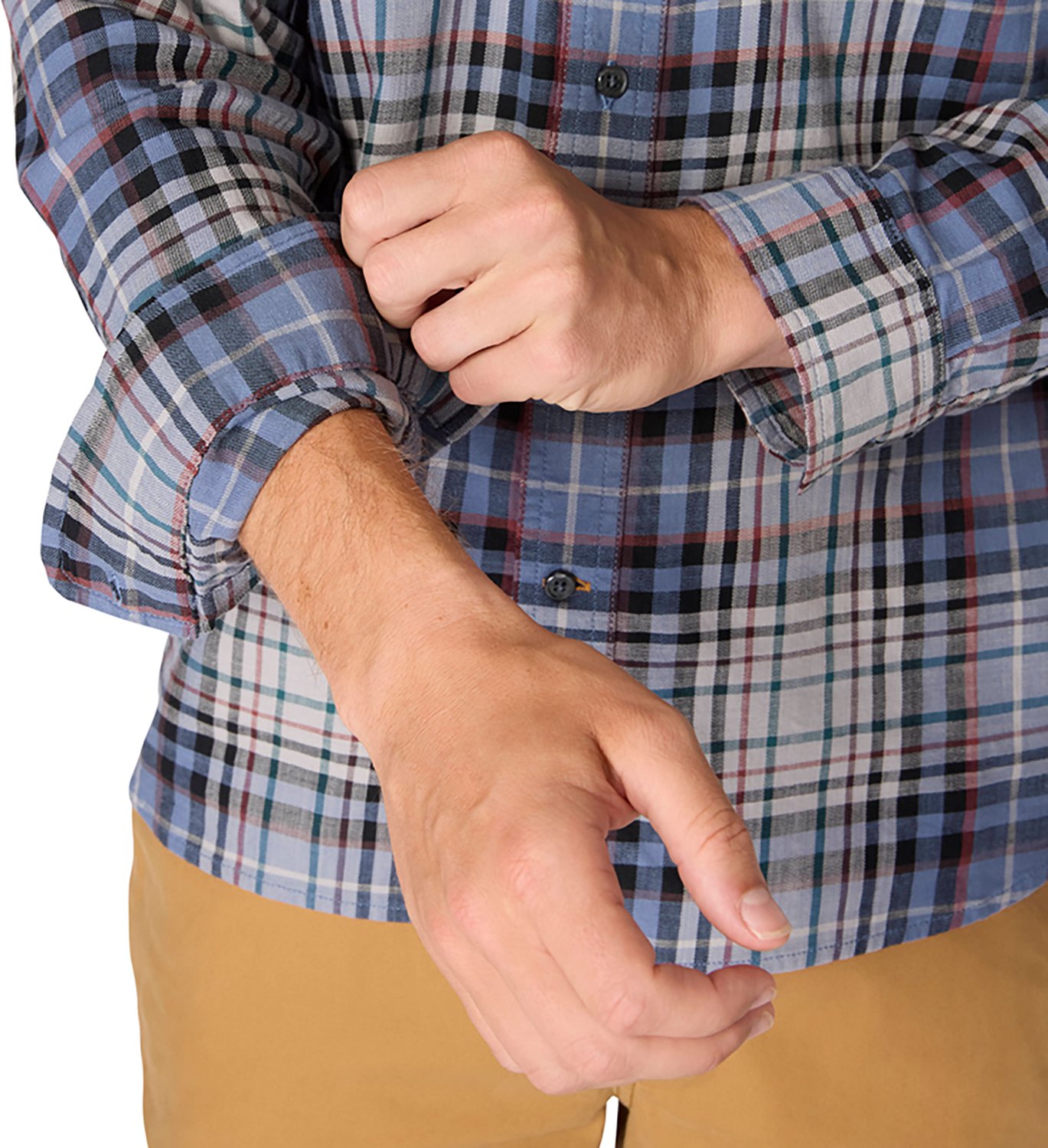 Carhartt Men's Rugged Flex™ Relaxed Fit Lightweight Flannel Long-Sleeve Plaid Shirt - view number 4