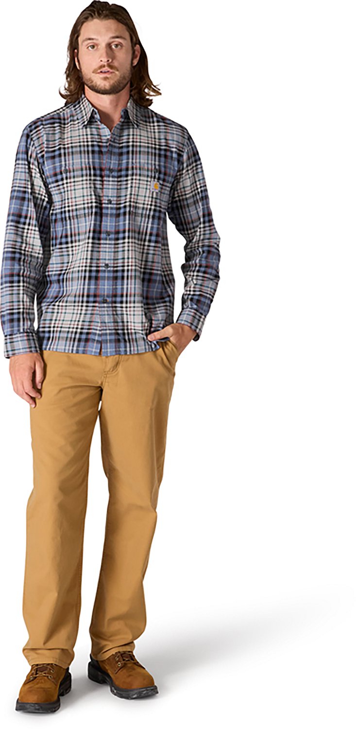 Carhartt Men's Rugged Flex™ Relaxed Fit Lightweight Flannel Long-Sleeve Plaid Shirt - view number 6