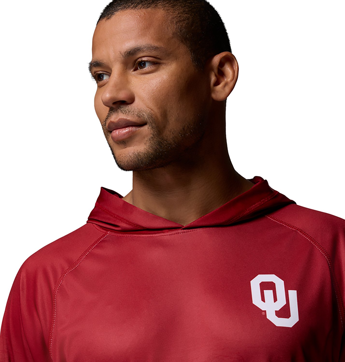 Columbia Sportswear Men's Oklahoma Sooners Collegiate PFG Super Terminal Tackle Hoodie - view number 4