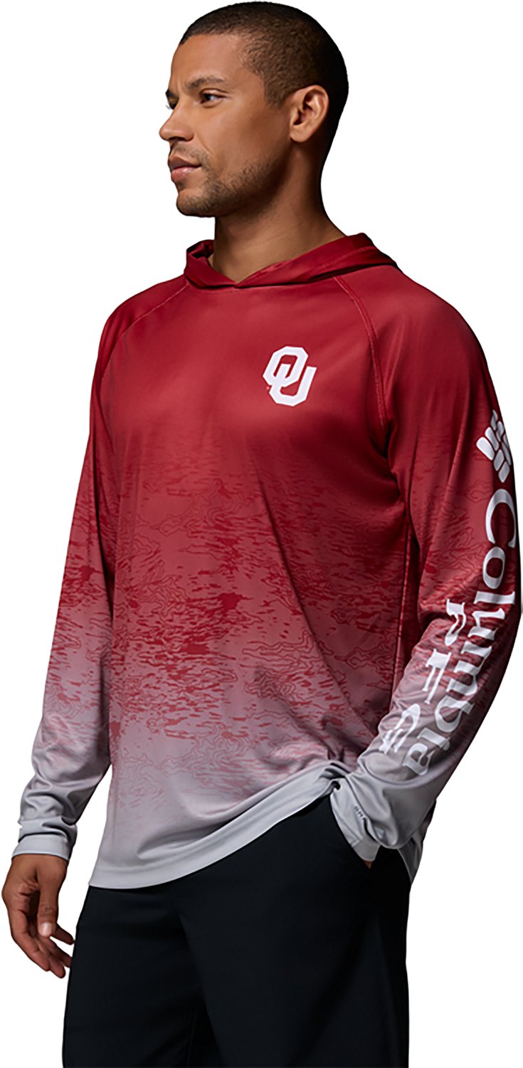 Columbia Sportswear Men's Oklahoma Sooners Collegiate PFG Super Terminal Tackle Hoodie - view number 5