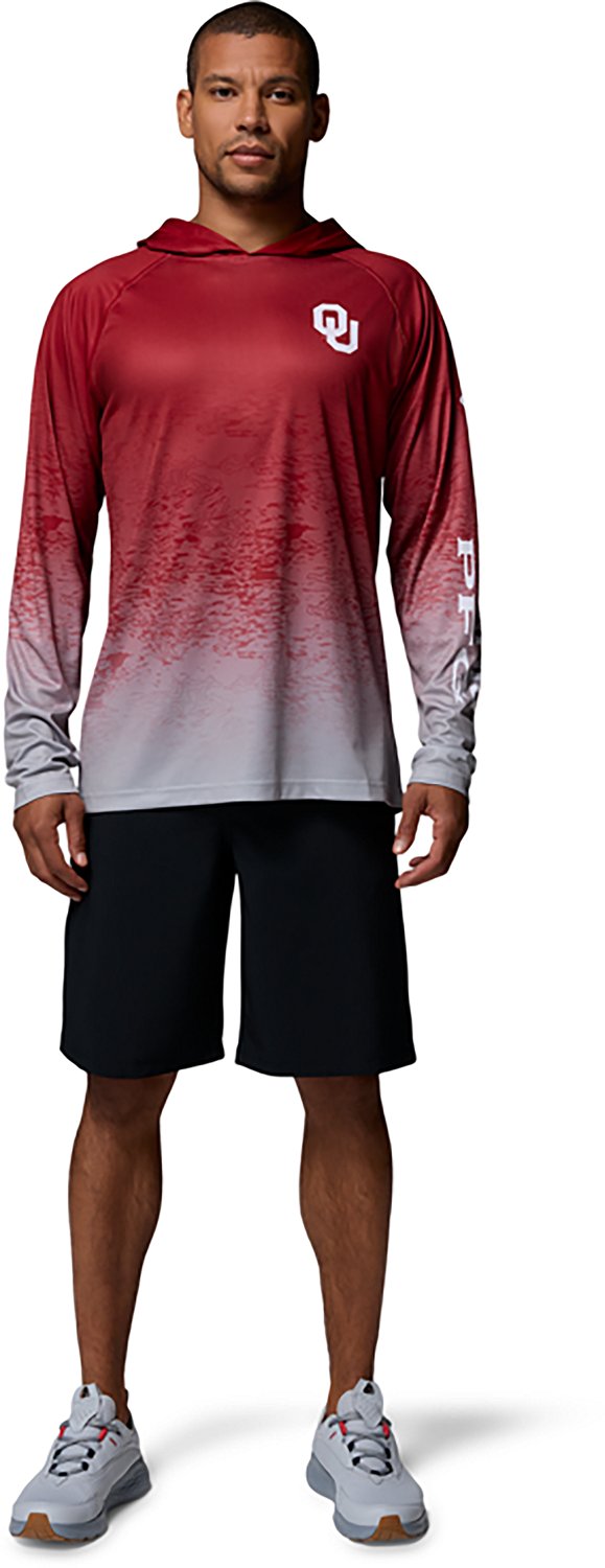 Columbia Sportswear Men's Oklahoma Sooners Collegiate PFG Super Terminal Tackle Hoodie - view number 6