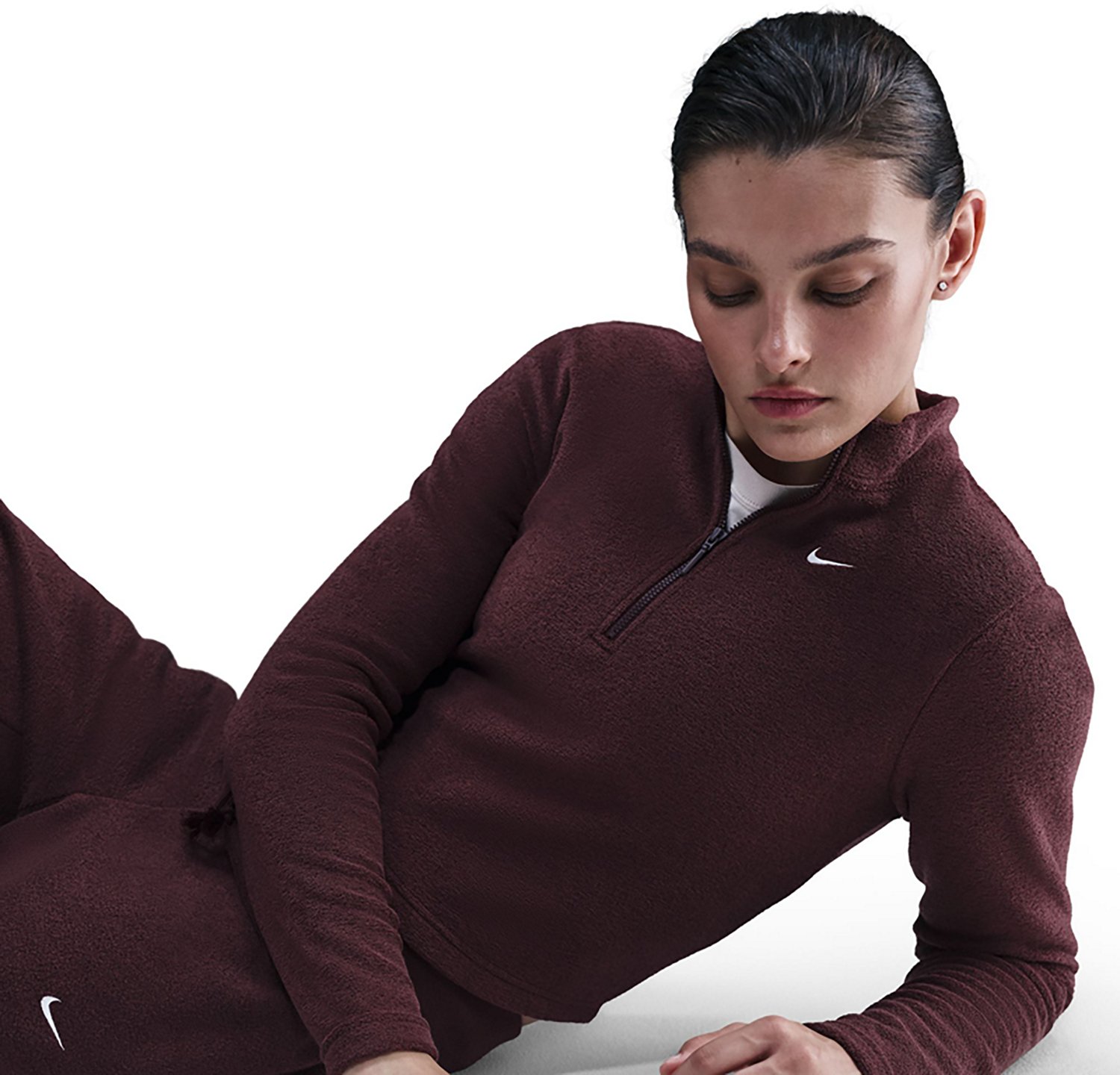 Nike Women's Sportswear Phoenix Plush Long Sleeve Fleece 1/2 Zip Top - view number 5