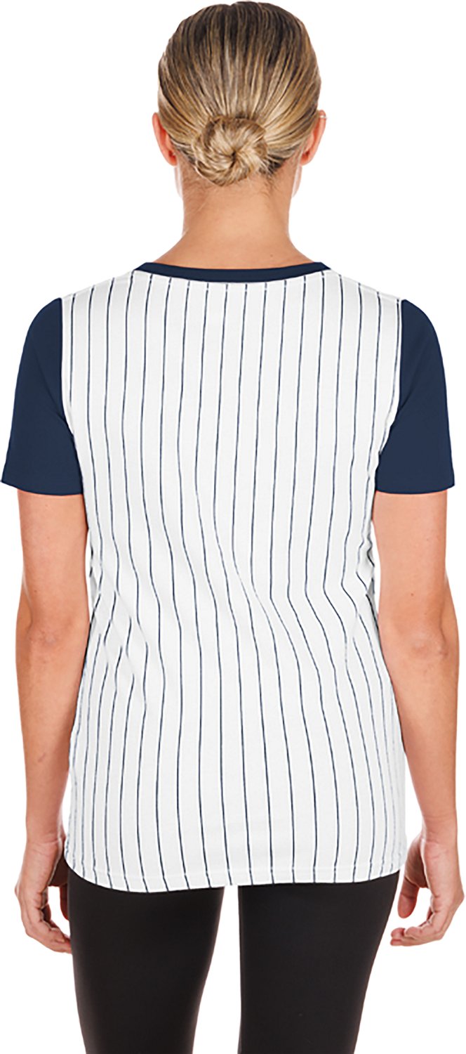 New Era Women's Tampa Bay Rays Pinstripe T-shirt - view number 2