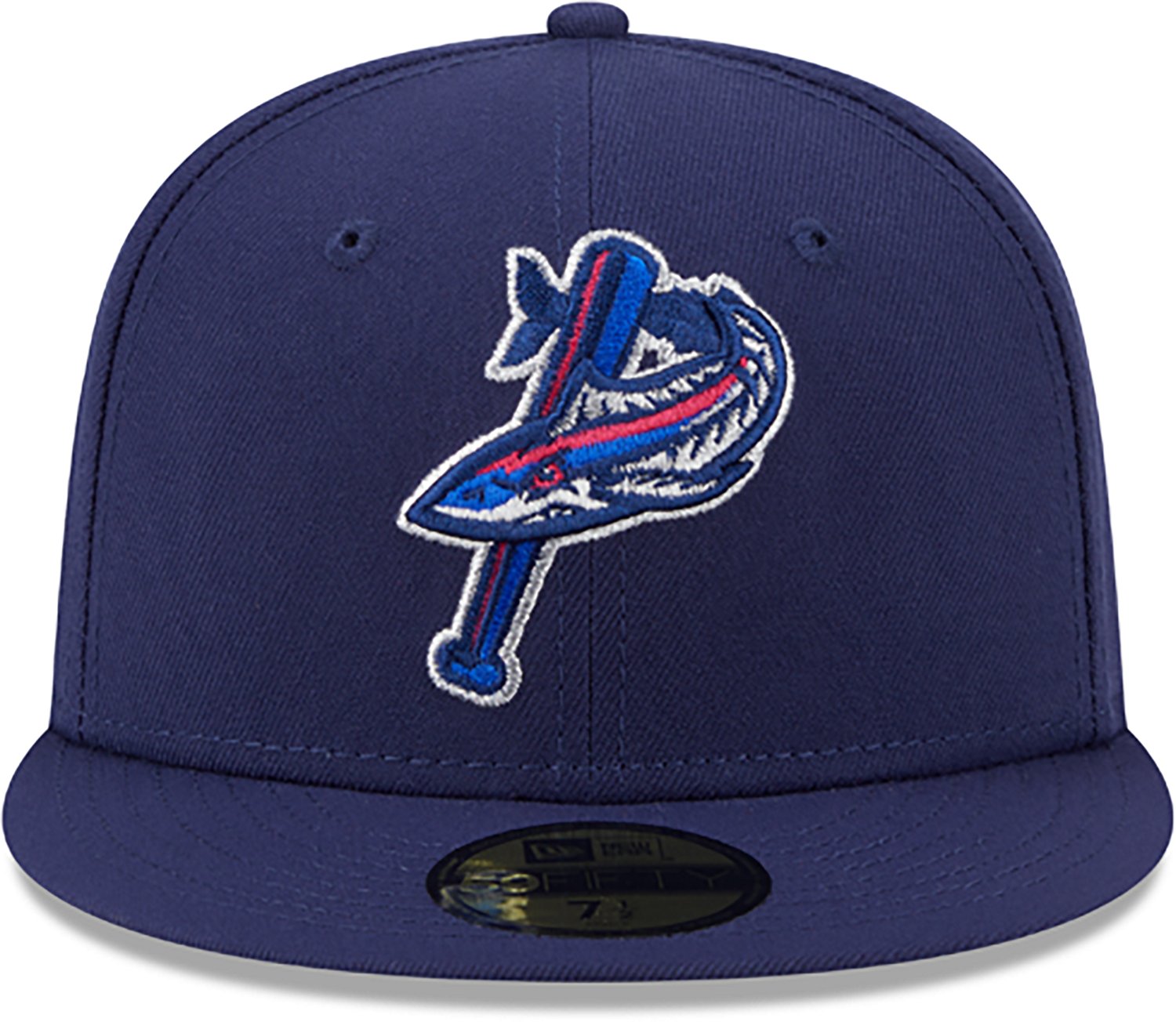 New Era Pensacola Blue Wahoos '25 MiLB OF Home 59FIFTY Fitted Cap - view number 2
