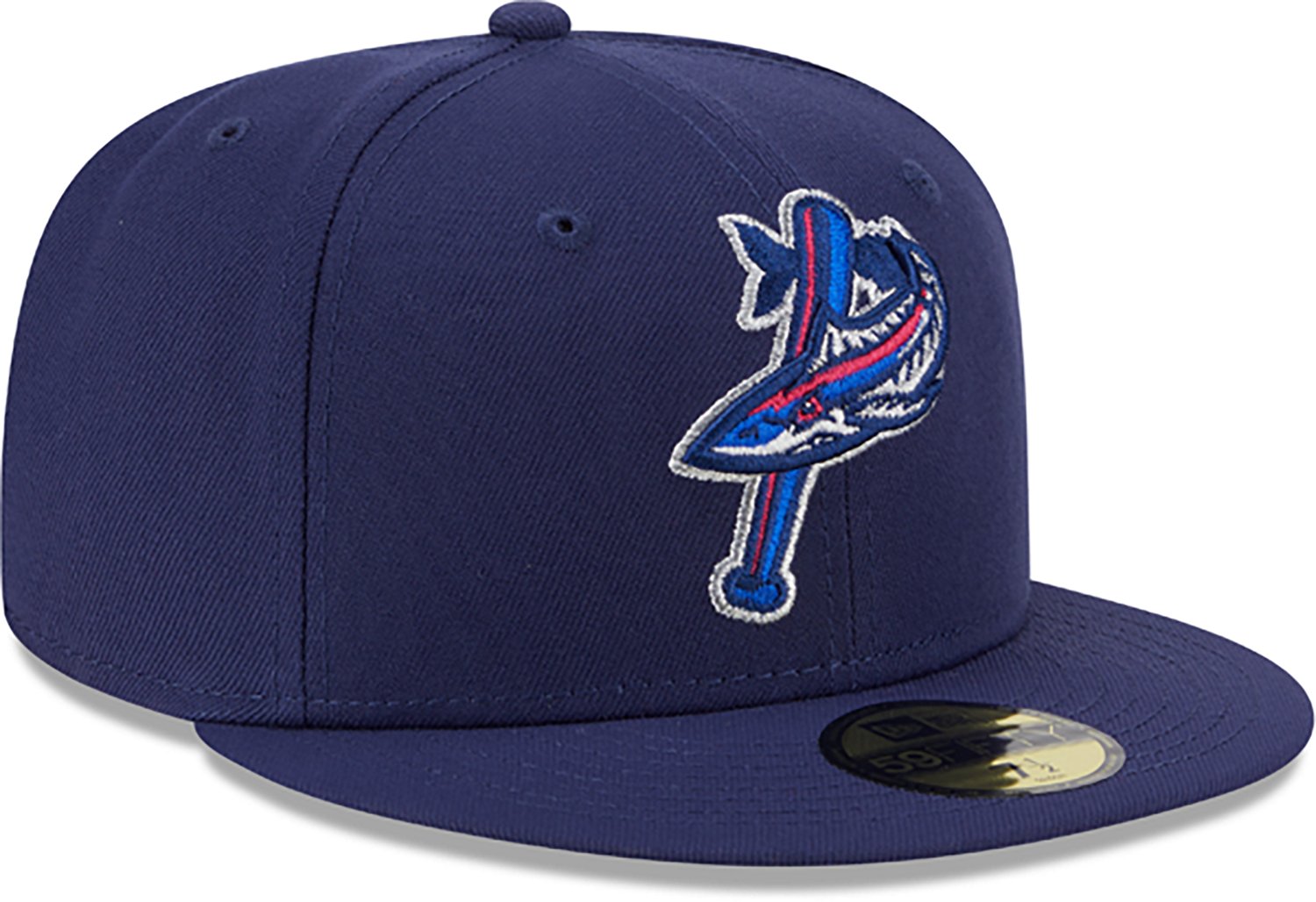 New Era Pensacola Blue Wahoos '25 MiLB OF Home 59FIFTY Fitted Cap - view number 3