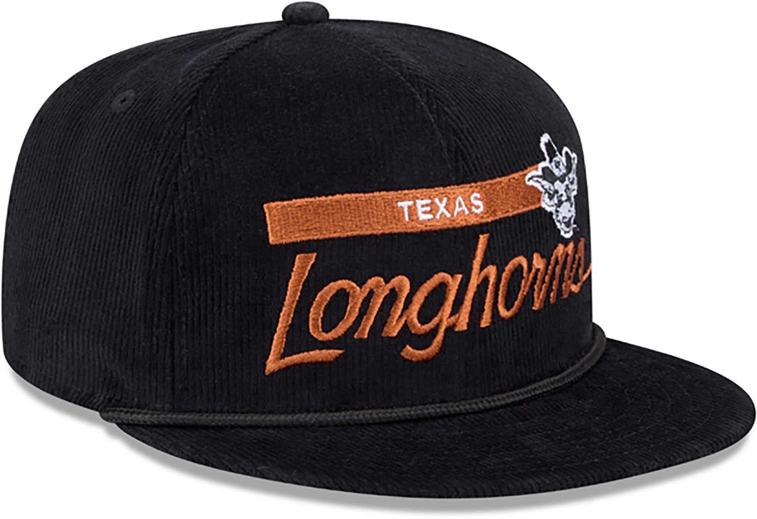 New Era Adults' University of Texas Cord Rope Snapback 9FIFTY Cap - view number 5