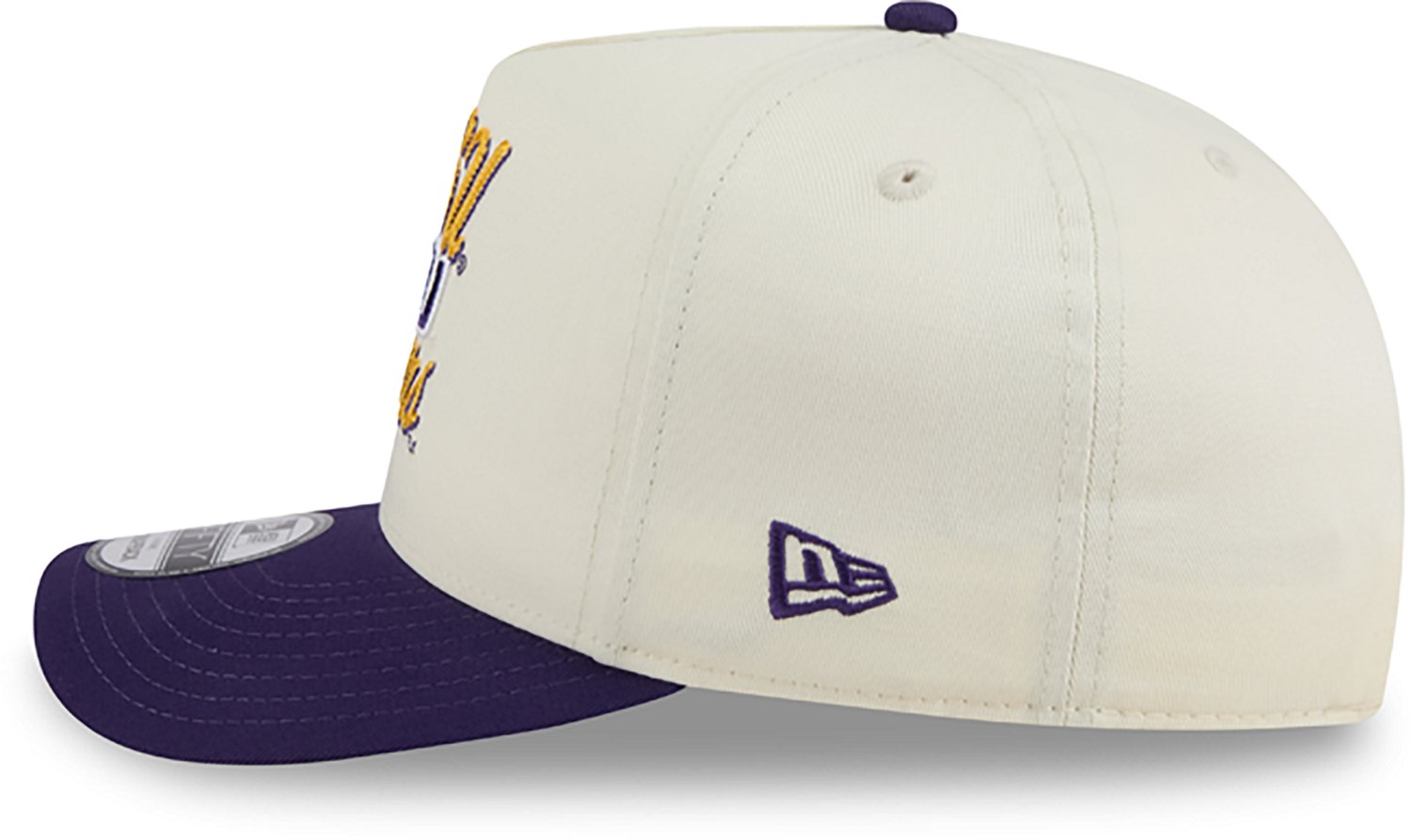 New Era Adults' Louisiana State University Chainstitch Snapback 9FIFTY A-Frame Cap - view number 4