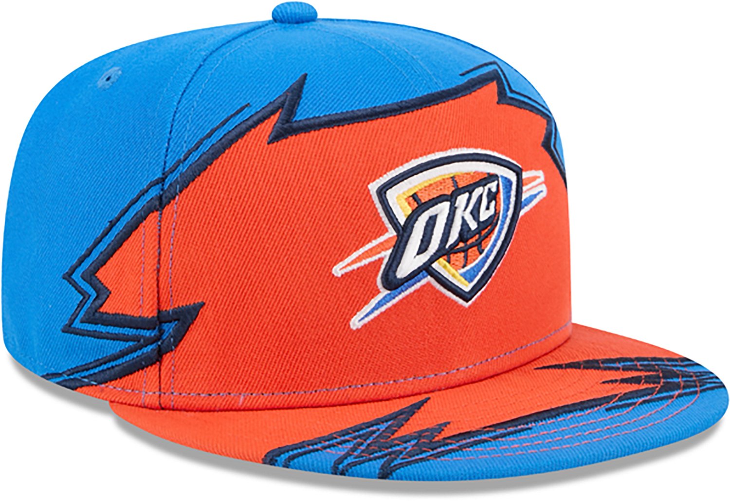 New Era Men's OKC Thunder Break Blue 59FIFTY Cap - view number 3